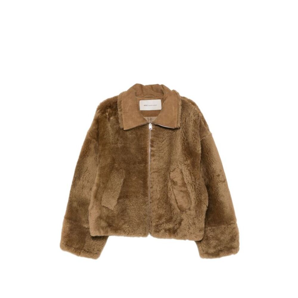 Ami Paris Women Shearling Jacket